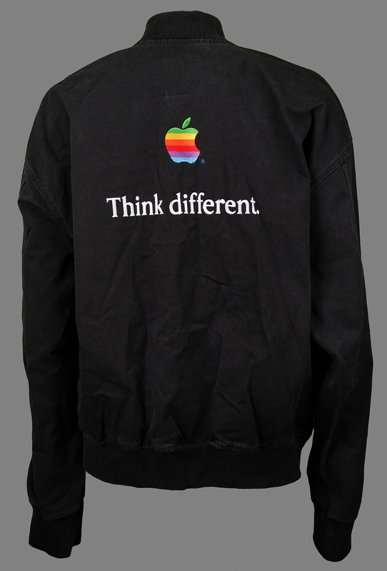 Lot 6146 Apple Computer 'Think Different' Denim Bomber Jacket