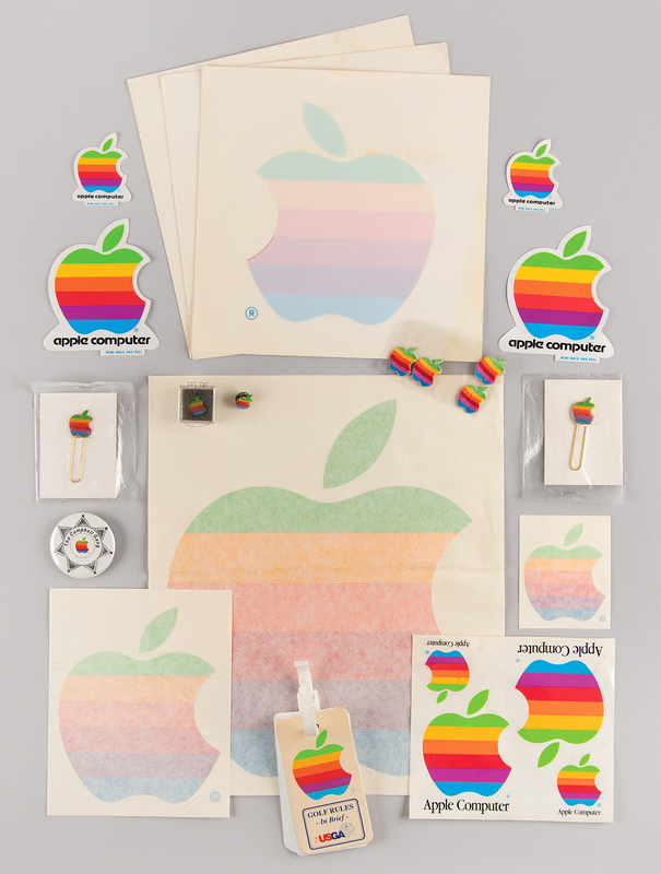 Lot 6131 Apple Computer Collection of (20) 'Rainbow Logo' Marketing Ephemera