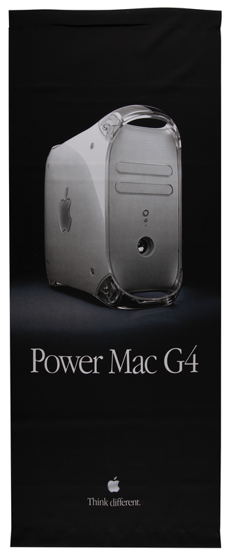 Lot 6151 Apple Computer 'Power Mac G4' Fabric Banner