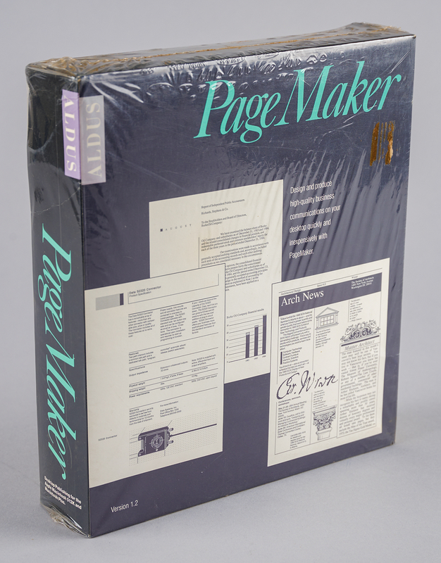 Lot 6186 Aldus PageMaker (Version 1.2) Software for Macintosh (Shrinkwrapped)