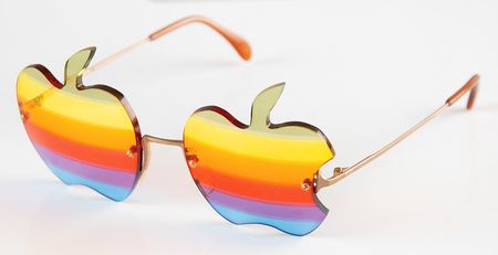 Lot #6029 Steve Wozniak's Apple Rainbow Glasses - Image 3
