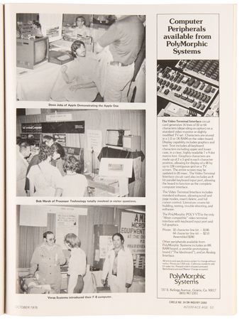 Lot #6107 Steve Jobs: Apple-1 Ad and Article in Interface Age Magazine from October 1976 - CGC .5 - Image 2