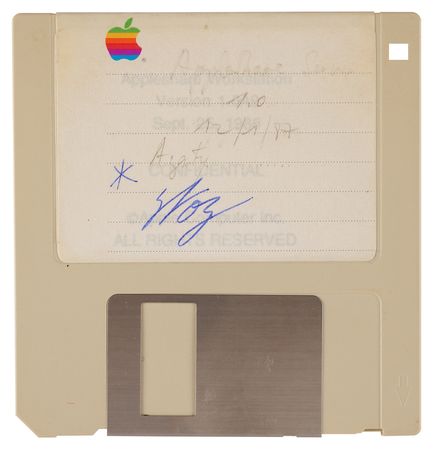 Lot #6031 Steve Wozniak Signed 'AppleShare Server' Floppy Disk - Image 1