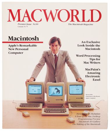 Lot #6032 Steve Jobs: Macworld Magazine Premiere Issue (February 1984) - Image 1