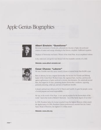 Lot #6152 Apple 'Educator Series' Collection of (23) Posters - Issued for Apple?s Iconic ?Think Different? Campaign - Image 4