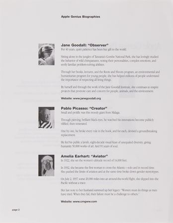 Lot #6152 Apple 'Educator Series' Collection of (23) Posters - Issued for Apple?s Iconic ?Think Different? Campaign - Image 5