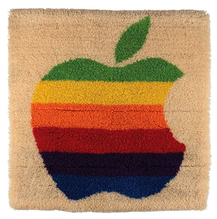 Lot #6121 Apple Computer Latch Hook Rug (1983) - Image 1