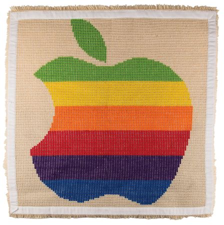 Lot #6121 Apple Computer Latch Hook Rug (1983) - Image 2