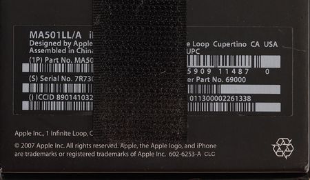 Lot #6088 Apple iPhone (1st Generation, 4GB), Jailbroken by Hacker Geohot - Image 7