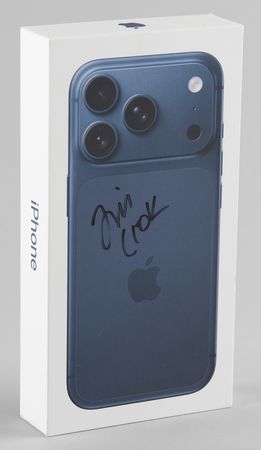 Lot #6096 Tim Cook Signed iPhone 17 Pro 'Launch Day' Box - Image 1