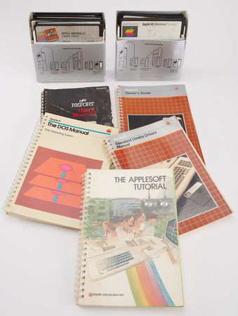 Lot #6055 Apple III Computer with Apple III Monitor, Apple III Disk, and Various Software - Image 10