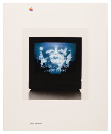 Lot #6124 Stephen Sondheim Original Oversized Photograph and the Apple 1984 Annual Report - Image 5