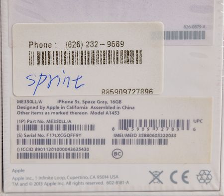 Lot #6093 Apple iPhone 5s (7th Generation, Sealed - 16GB) - Image 3
