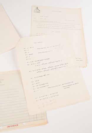 Lot #6012 Steve Jobs Hand-Annotated Atari