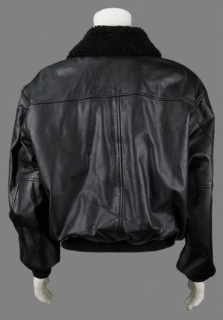 Lot #6144 Apple Sales Awards: 'High Flyer' Leather Bomber Jacket, Gold-Plated Apple/Parker Writing Set, and 