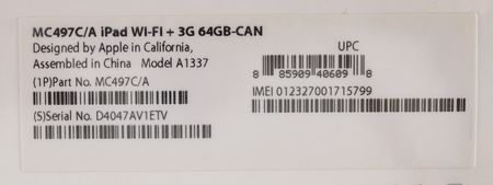 Lot #6097 Apple iPad (1st Generation, Sealed - 64GB/3G) - Image 4