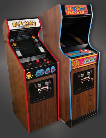 Lot #6196 Bally Midway: Pac-Man and Ms. Pac-Man Arcade Video Games - Fully Functional - Image 1