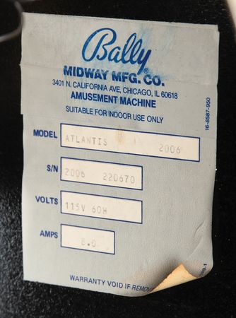 Lot #6197 Bally: Atlantis Pinball Machine (1989) - Image 18