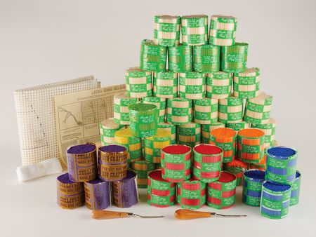 Lot #6122 Apple Computer 'Rainbow Logo' Latch-Hook