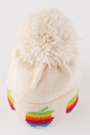 Lot #6126 Apple Computer 'Rainbow Logo' Winter Hat - Image 2