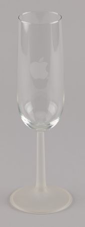 Lot #6136 Apple Computer Glassware - Champagne and Wine Glasses, Beer Mug, and IS&T Jar - Image 2