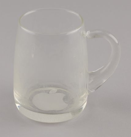 Lot #6136 Apple Computer Glassware - Champagne and Wine Glasses, Beer Mug, and IS&T Jar - Image 3