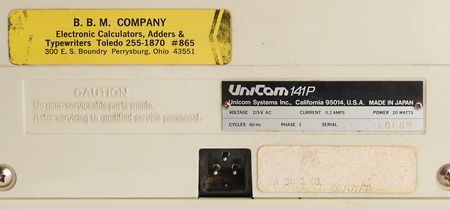 Lot #6168 UniCom Systems 141P Calculator, Featuring an Intel 4004 - Intel's First Microprocessor - Image 3