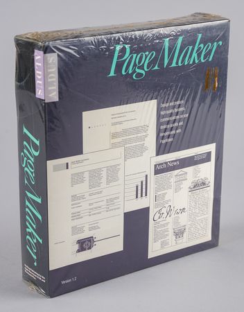 Lot #6186 Aldus PageMaker (Version 1.2) Software for Macintosh (Shrinkwrapped) - Image 1