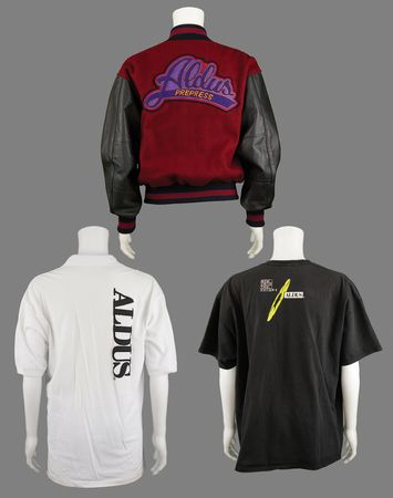 Lot #6157 Aldus Corporation Varsity Jacket and (2) Shirts - Image 2