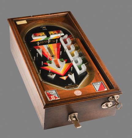 Lot #6191 Antique 'Pure Mechanical' Pinball Machines (6) - Museum-Quality Gaming Collection from the Early 1930s - Image 15