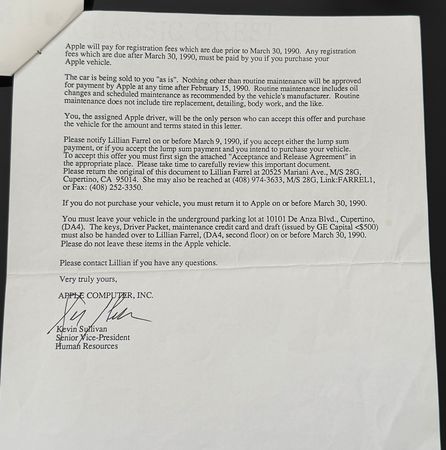 Lot #6030 Apple Computer-Registered 1989 Jaguar XJS V12 Convertible with Complete Apple Fleet Documentation - The Executive Vehicle of Apple Engineer Taylor Pohlman - Image 20