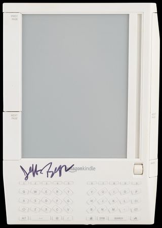 Lot #6165 Jeff Bezos Signed Amazon Kindle (First