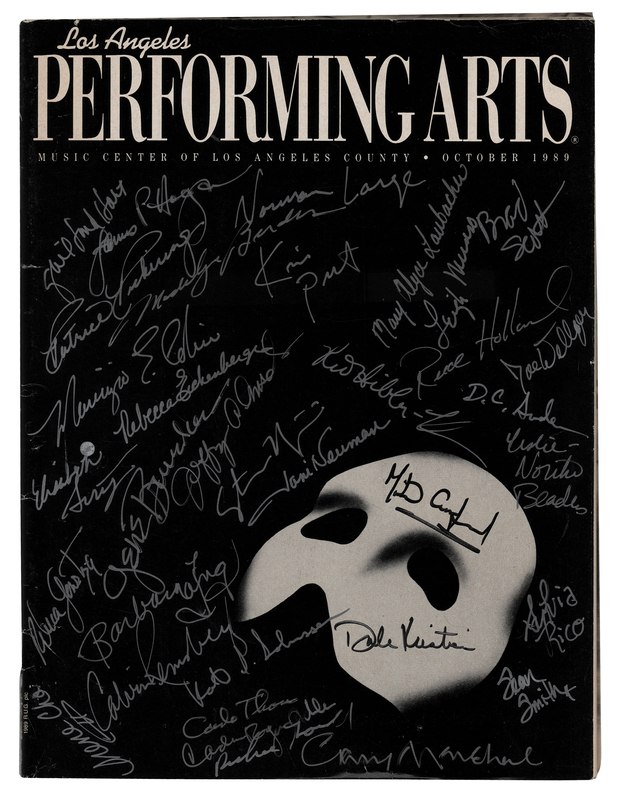 Lot 775 Phantom of the Opera Signed Magazine