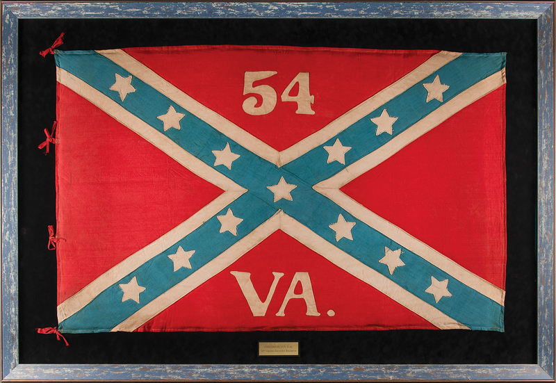Lot 468 Civil War: Confederate Flag for the 54th Virginia Infantry Regiment (52? x 33?) - Reproduction