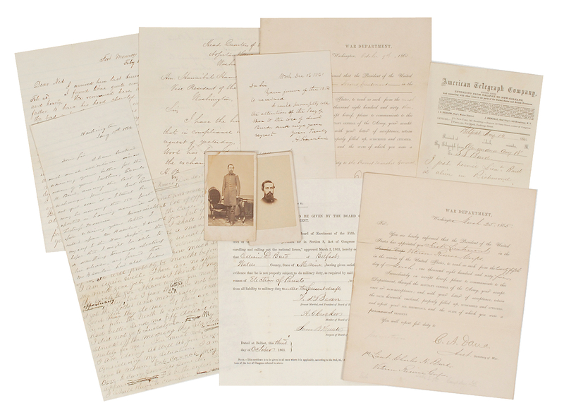Lot 463 Charles H. Burd Archive - Union Soldier Held at Libby Prison, Shot in the Head at Bull Run: 