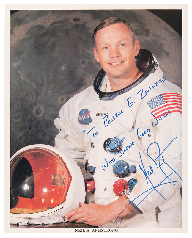 Lot 524 Neil Armstrong Signed Photograph