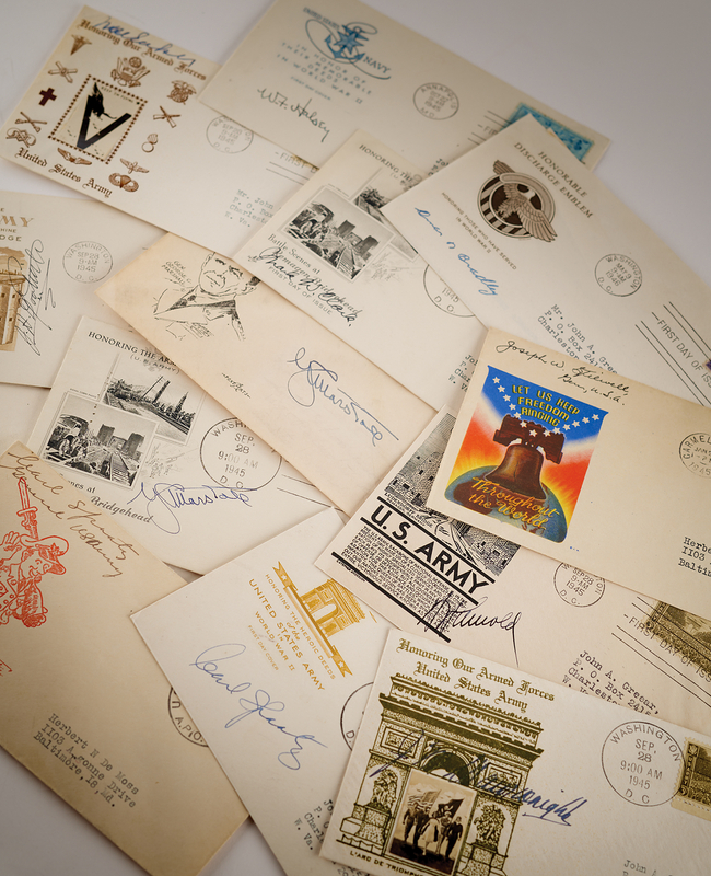 Lot 503 World War II: U.S. Commanders (13) Signed Envelopes and First Day Covers