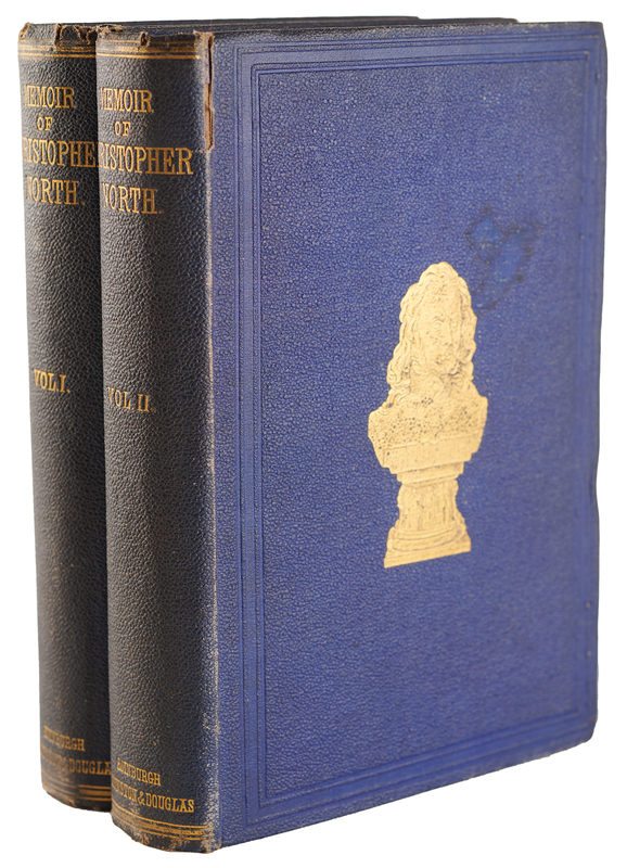 Lot 593 Charles Dickens: Christopher North: A Memoir of John Wilson, Vols. I and II - From the Personal Library of Charles Dickens