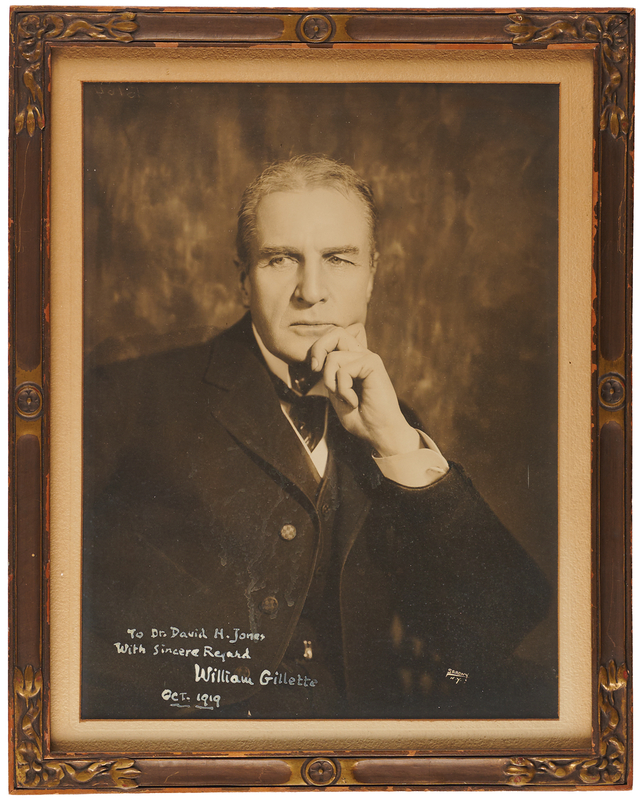 Lot 764 William Gillette Oversized Signed Photograph
