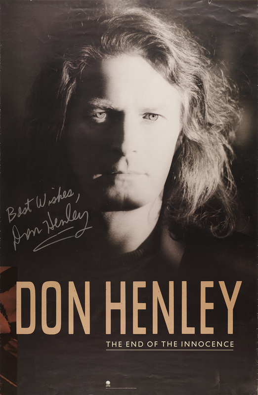 Lot 667 The Eagles: Don Henley Signed Poster