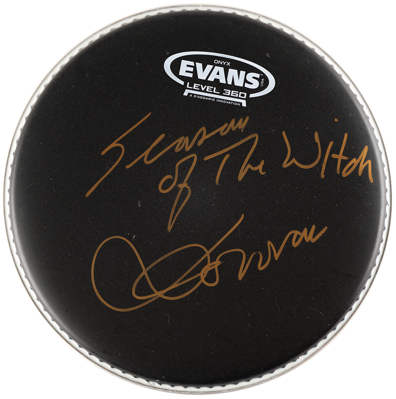 Lot 662 Donovan Signed Drum Head