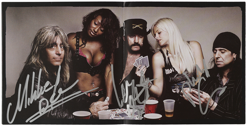 Lot 670 Motorhead Signed CD Booklet - Motorizer