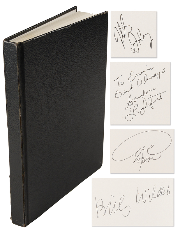 Lot 750 Actors and Actresses (100+) Autograph Book, with Billy Wilder, Mickey Rooney, and George Foreman