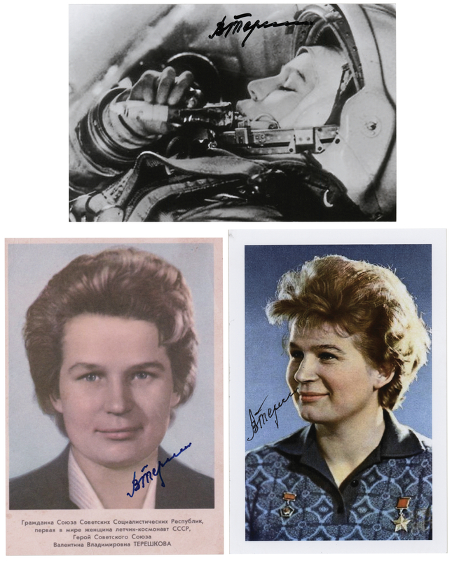 Lot 534 Valentina Tereshkova (3) Signed Photographs