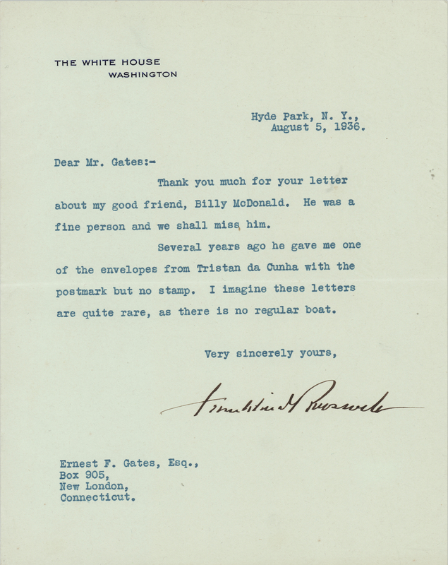 Lot 196 Franklin D. Roosevelt Typed Letter Signed as President
