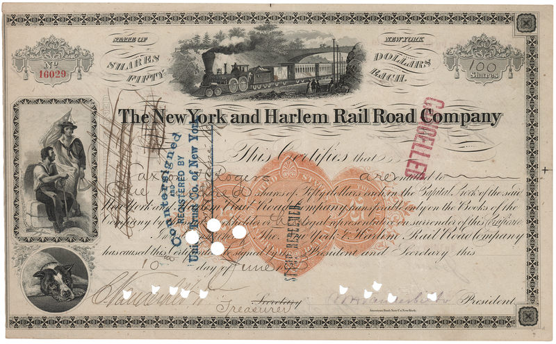 Lot 427 Cornelius Vanderbilt II and William H. Vanderbilt Document Signed