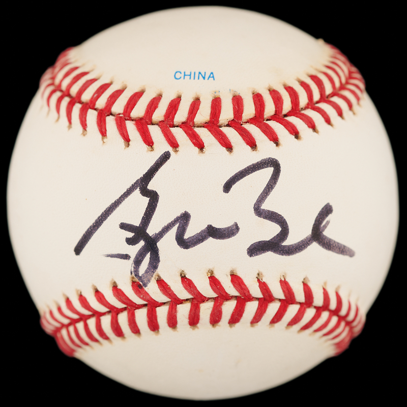 Lot 86 George W. Bush Signed Baseball