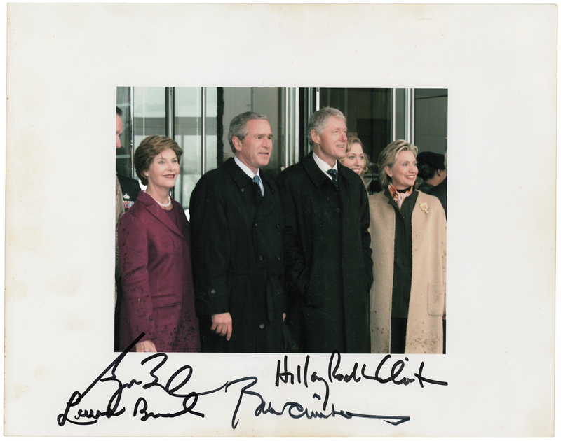 Lot 89 Bushes and Clintons Signed Photograph