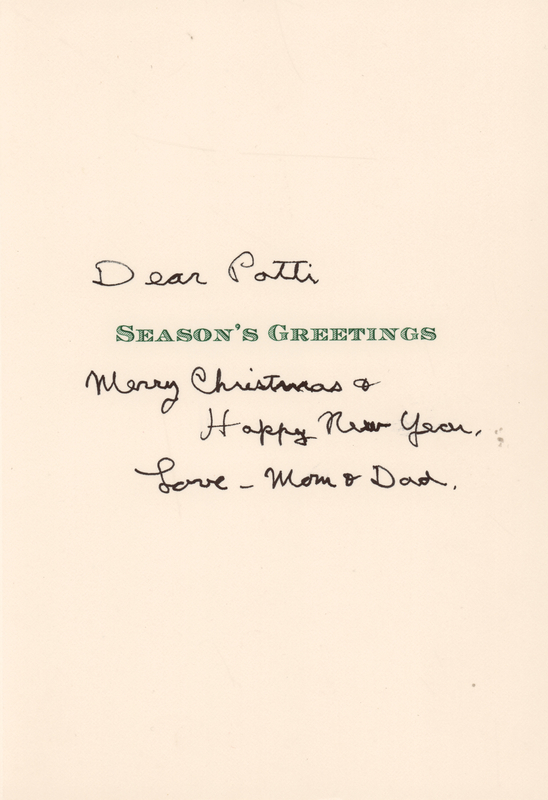 Lot 183 Ronald Reagan Signed Christmas Card to His Daughter, Patti Davis