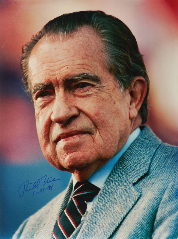 Lot 168 Richard Nixon Oversized Signed Photograph